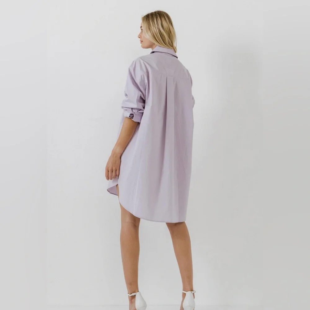 Lavender t-shirt dress - Picture 3 of 3